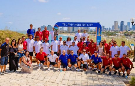 אגדות הכדורגל סיירו הבוקר ביפו העתיקה